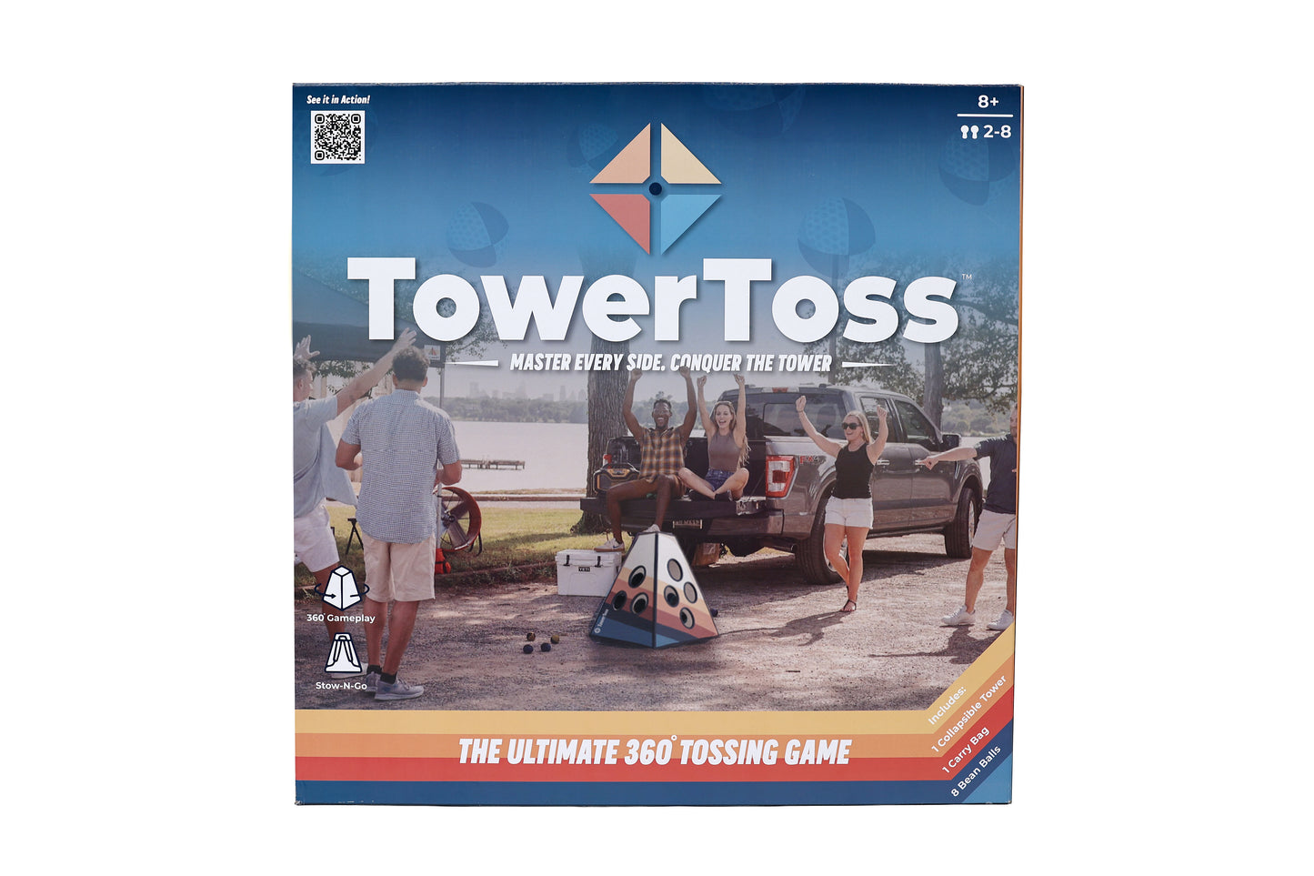 TowerToss — 360° Cornhole Garden Game