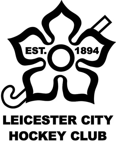 Logo of Leicester City Hockey Club with establishment year on a white background